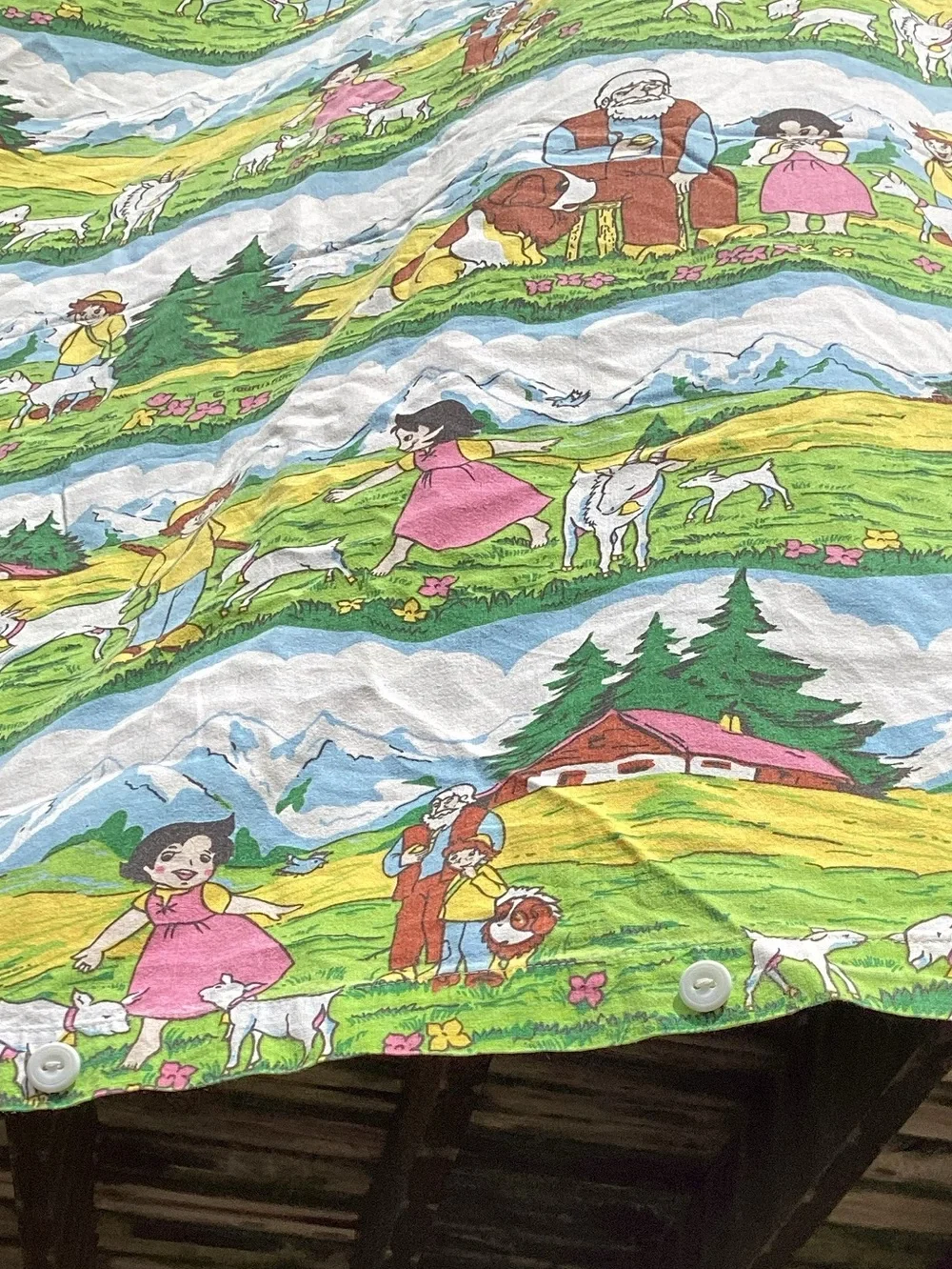 Heidi of the SWISS APLS VINTAGE DUVET SET  100% Cotton 100% Adorable